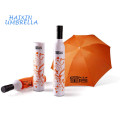 Fabricação China Popular Por Atacado Barato Criativo 21 Polegada Manual Garrafa Dobrável Umbrella Brindes Promocionais com Logotipo Imprime